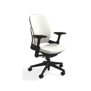Steelcase Leap Chair White Leather