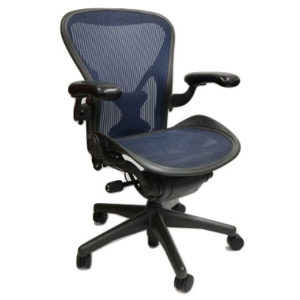 Herman Miller Aeron Chair Cobalt Blue Posturefit