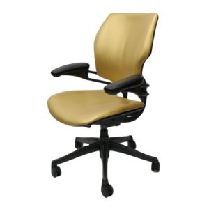 Humanscale Freedom Chair Gold Leather