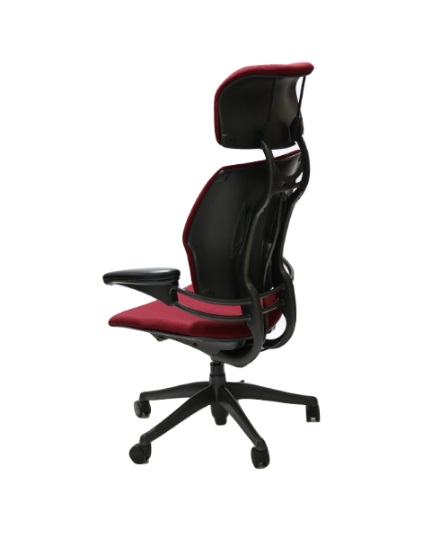 Humanscale Freedom Chair Headrest Red Back View