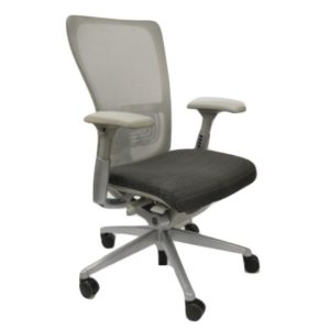 Haworth Zody Chair Gray Silver Pattern Seat