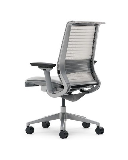 Steelcase Think Chair Platinum Back View