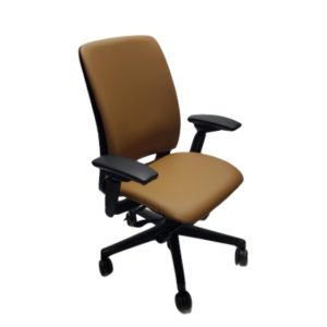 Steelcase Amia Chair Brown Leather