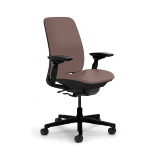 Steelcase Amia Chair Dark Brown Leather