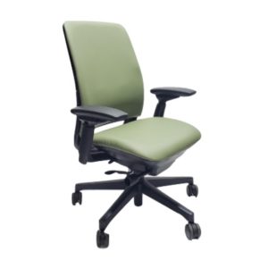 Steelcase Amia Chair Mint Green Leather