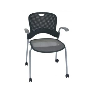 Herman Miller Caper Stacking Chair Gray Silver